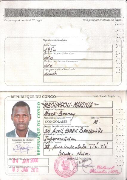 c'est mon passeport